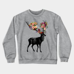 Spring Itself Deer Floral Mother's Day by Tobe Fonseca Crewneck Sweatshirt